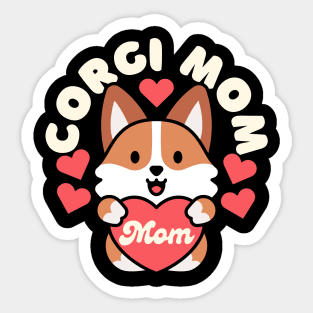 Corgi Mom Sticker